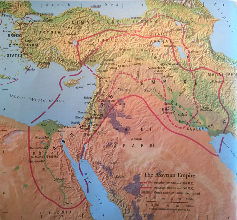 Atlas of the Bible Lands: The Assyrian Empire