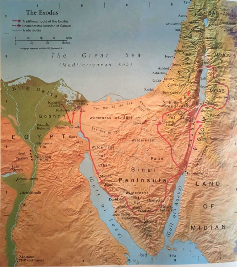 Atlas of the Bible Lands: The Exodus