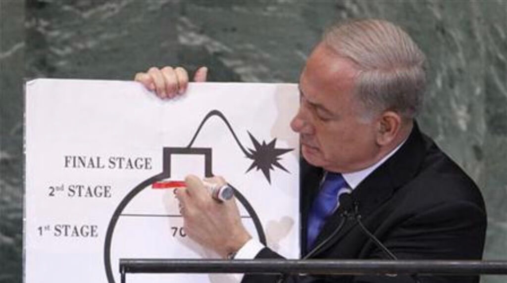 Bibi Iran This Close At UN 2012