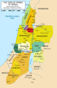 12 Tribes of Israel Map